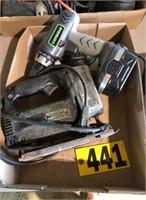 Genesis battery drill & Craftsman scroller saw NO