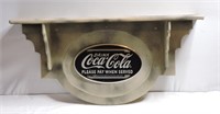 Vintage Black Coca Cola Sign & Shelf