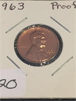 1963 Lincoln Cent Proof Like