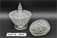 VINTAGE CRYSTAL CANDY DISHES