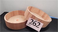 PAIR OF WOODEN BOX BOTTOMS 10 IN