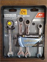 ACE 4-pc Combination GearWrench Metric