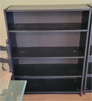 Black Wooden Bookcase 36"L 12"D 47½"T