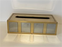 VTG Tissue Box Cover Mirrored/Gold