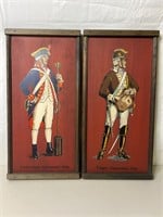 Yorkraft Continental Soldiers Wood Wall Plaques