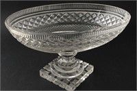 Regency Cut Crystal Pedestal Bowl, c.1830