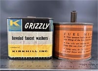 Grizzly Beveled Faucet Washers Tin & Fuel