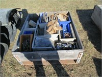 Crate w/Bolts, Fuses, Hose Clamps, Etc.