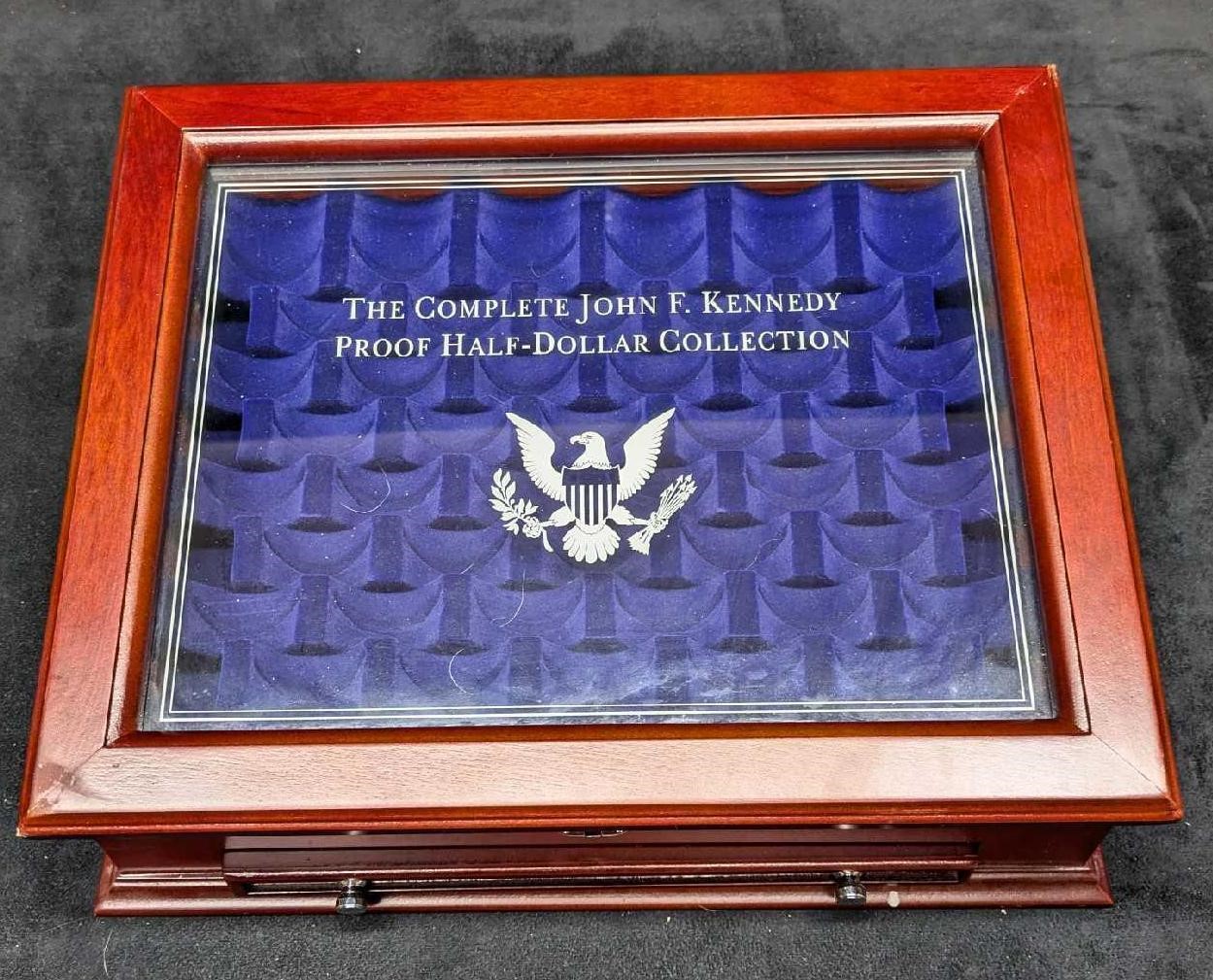 John F Kennedy Proof US Half Dollar Coin Display C