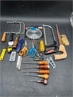 Various Saws, Ice Picks/Awls & Cutting Implements