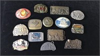 14 Collectible Belt Buckles