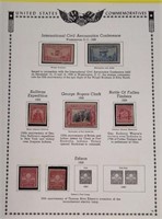 1928-1929 US Stamps Sheet