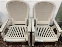 PAIR OUTDOOR CHAIRS