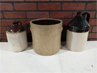 Vintage Pottery and Crock