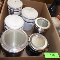 ASST. CANISTERS- NEED CLEANED