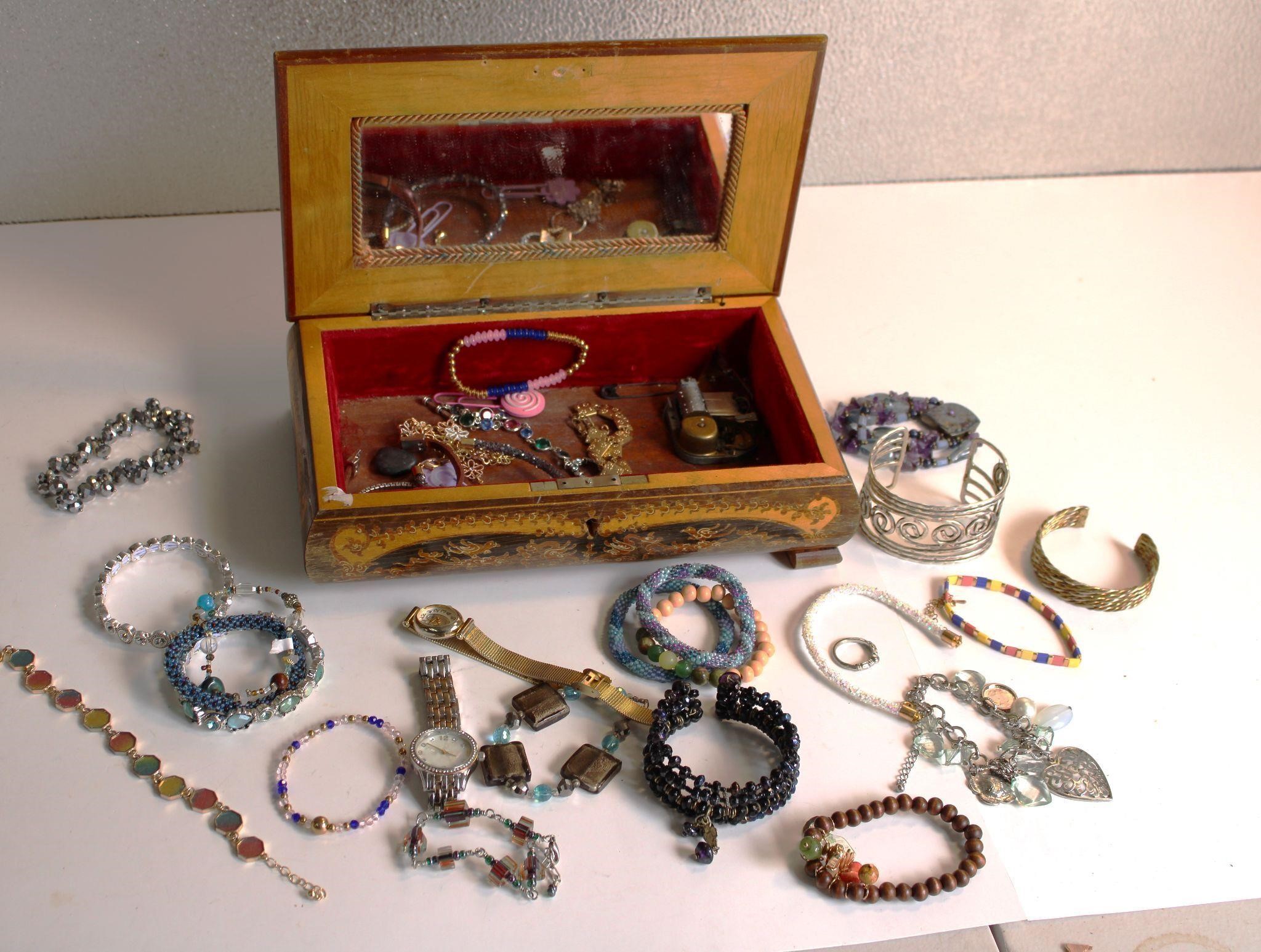 Estate Jewelry & Box