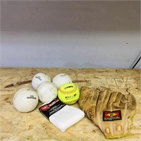 Lot Of Assorted Softball Items
