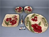 Oasis Collection Pottery Serving Set