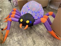 Large blow-up spider with LED lights