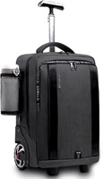 Travel Backpack with Wheels  (Black)