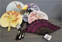 (8) Decorative Hand Fans