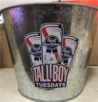 Pabst tall boy tuesdays beer bucket
