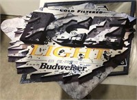 Budweiser Ice Light “Draft” metal beer