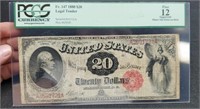 1880 slab Twenty Dollar Legal Tender Note