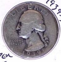 1939-D Washington Quarter