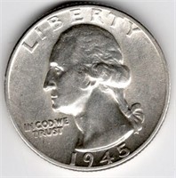 1945 Washington Quarter