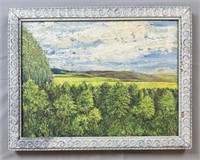 Antique Landscape Original Oil Painting