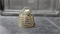 Godinger Silver Plate Lidded Beehive Honey Pot