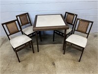 5 Pc. Card Table & Chair Set