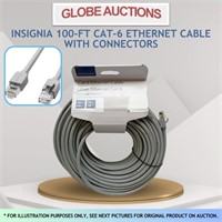 INSIGNIA 100-FT CAT-6 ETHERNET CABLE W/ CONNECTORS