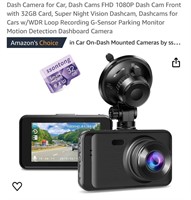 Dash Camera for Car, Dash Cams FHD