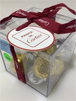 Pasha Cartier handcrafted truffles in display