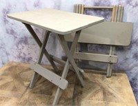 Two Folding Patio Tables