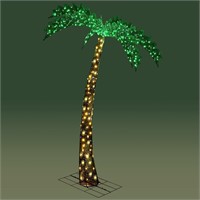 7FT LED Lighted Palm Iron Tree