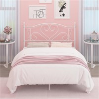 Weehom Full Size Bed Frame with Headboard, Heavy D