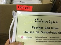 Box of Feather Bed Covers - Twins