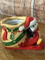 1989 House of Lloyd Ceramic Christmas Planter