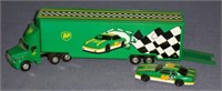 BP Semi & Race car trailer w/car