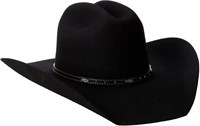 Justin Men's Hills Hat, Black, Size 7 5/8"