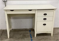 48x21x30" White Wooden Desk