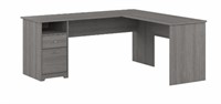 Bush Furniture Cabot L Shaped Desk in Modern Gray
