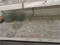 Large lot of clear glass-several pcs.