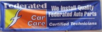 Federated Car Care Banner, 32.5" x