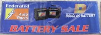 Federated Battery Sale banner, 24" x