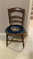 Embroidered seat chair