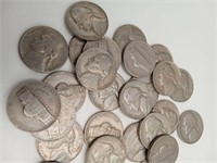 32- 1930's-40's Jefferson Nickels